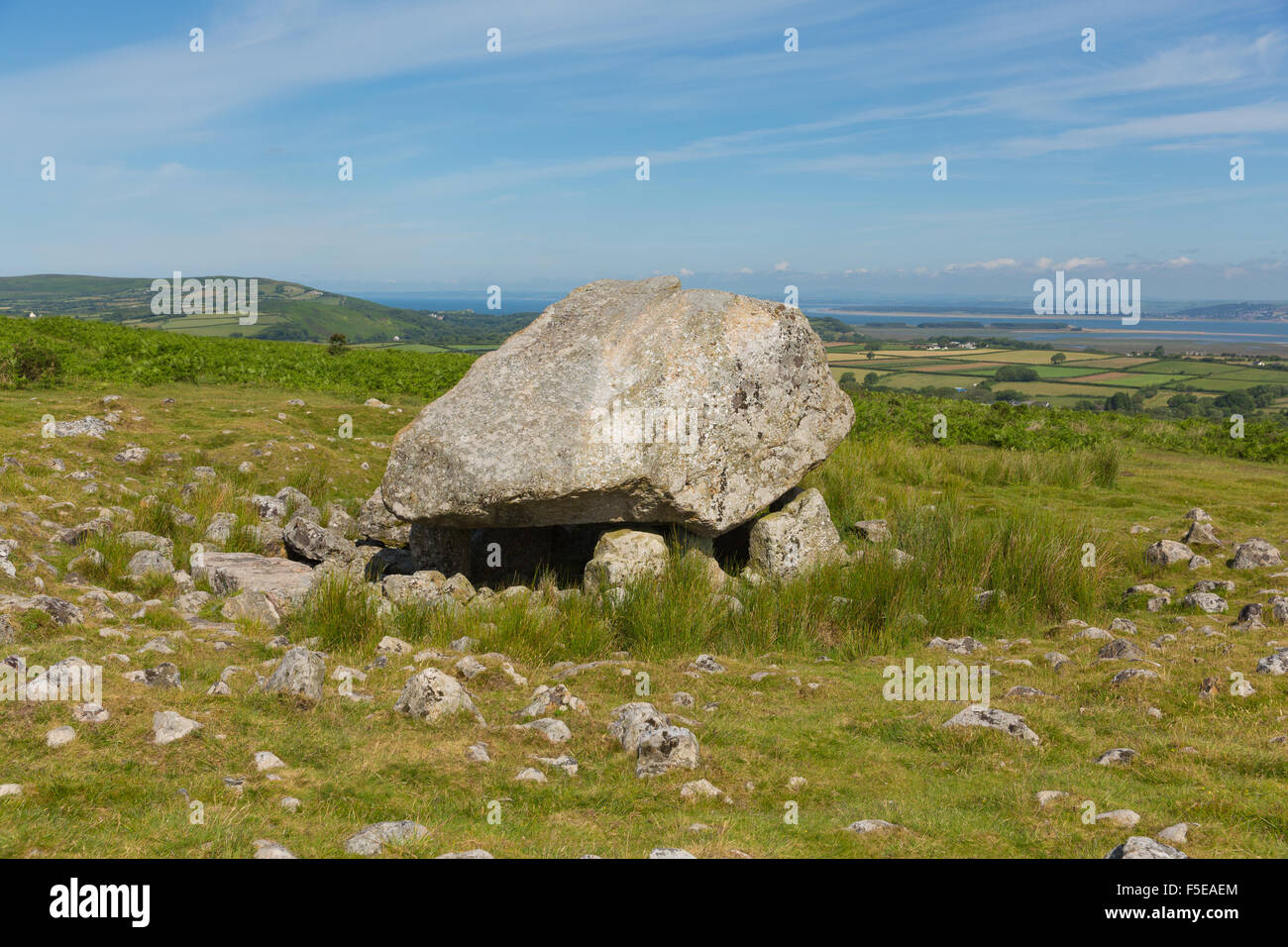 Arthur`s Stone neolithic burial ground Cefn Bryn hill The Gower
